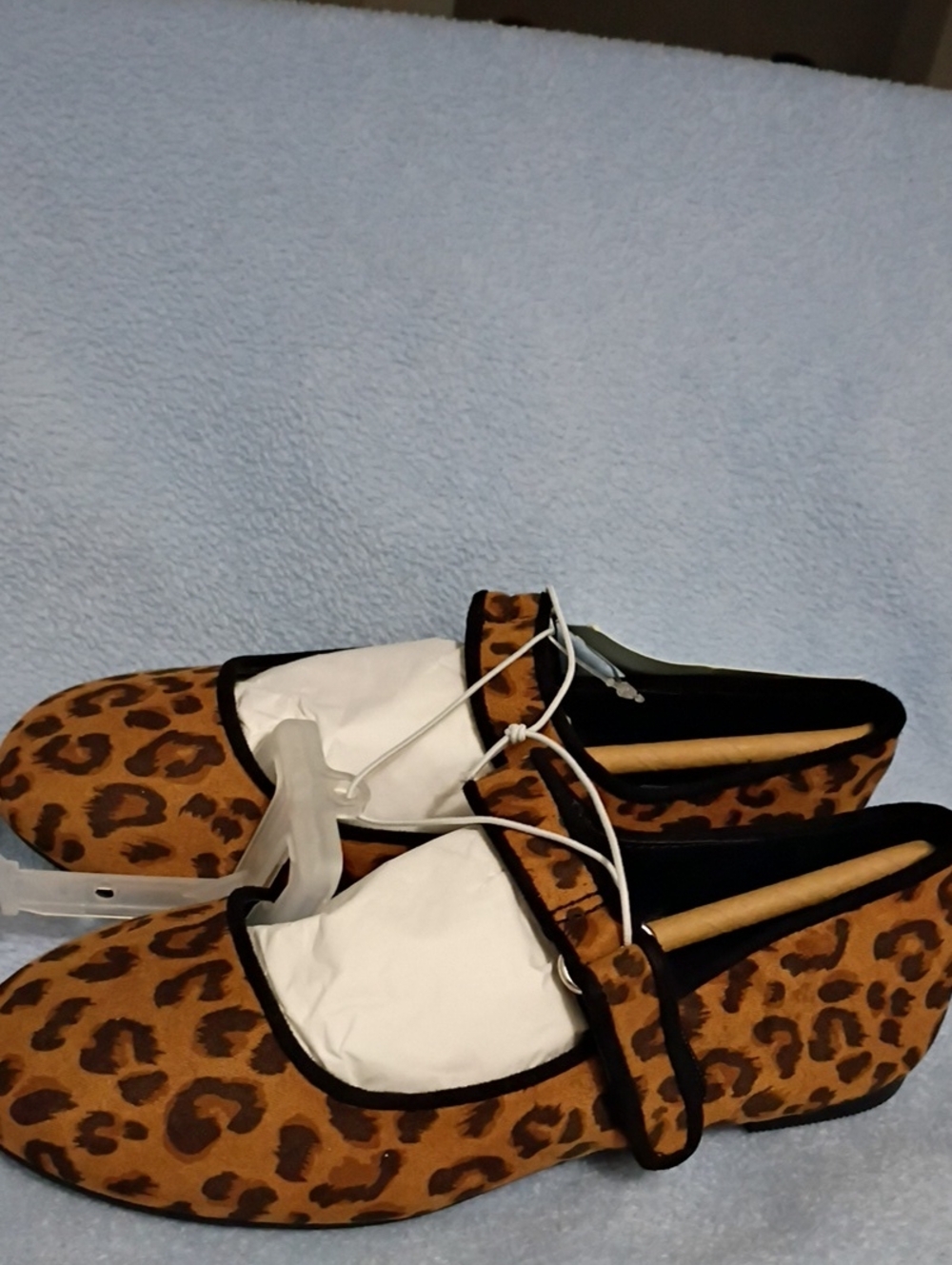 Cat & Jack Brown and Black Leopard Print Ballet Flats